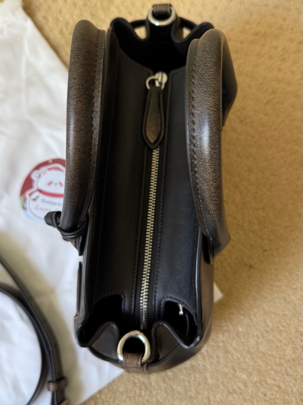 Coach Empire Carryall 28 in Loved Leather - Picture 7 of 13